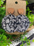 Black & White Floral Wooden Earrings