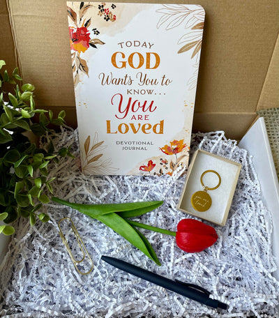 Box of Love You are Loved Mini, Keychain,  Thinking of You, You are Special, Just because, I Love You, Birthday Gift, Devotional, Faith